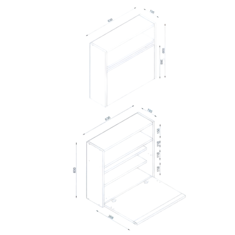 Amoire Violin Laptop Desk White