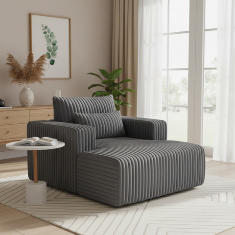 Armoire 1 Seater Couch | Grey