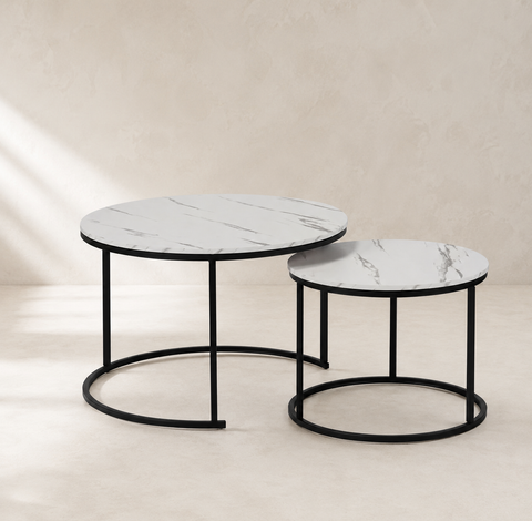 Armoire Coffee Table Set | White