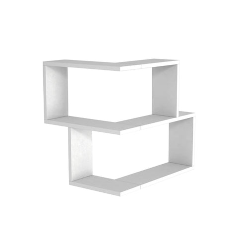 Armoire Bulut Corner Wall Shelf White