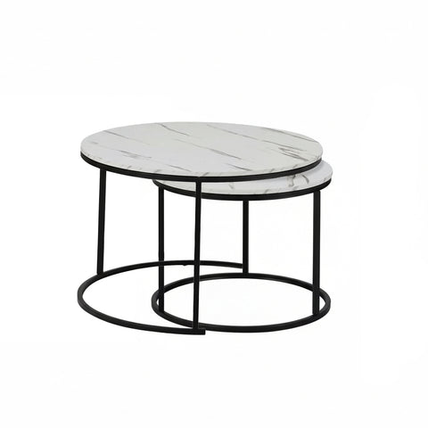 Armoire Coffee Table Set | White