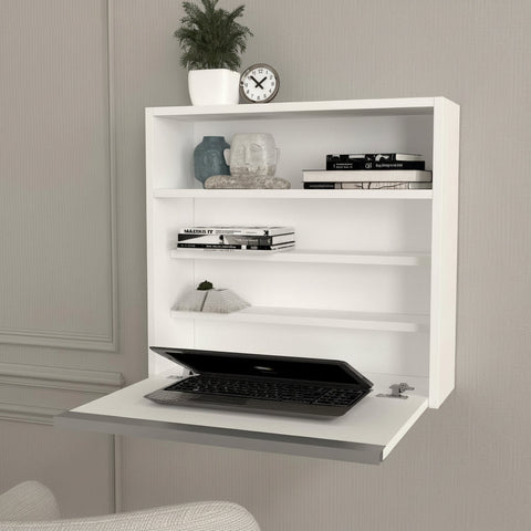 Amoire Violin Laptop Desk White